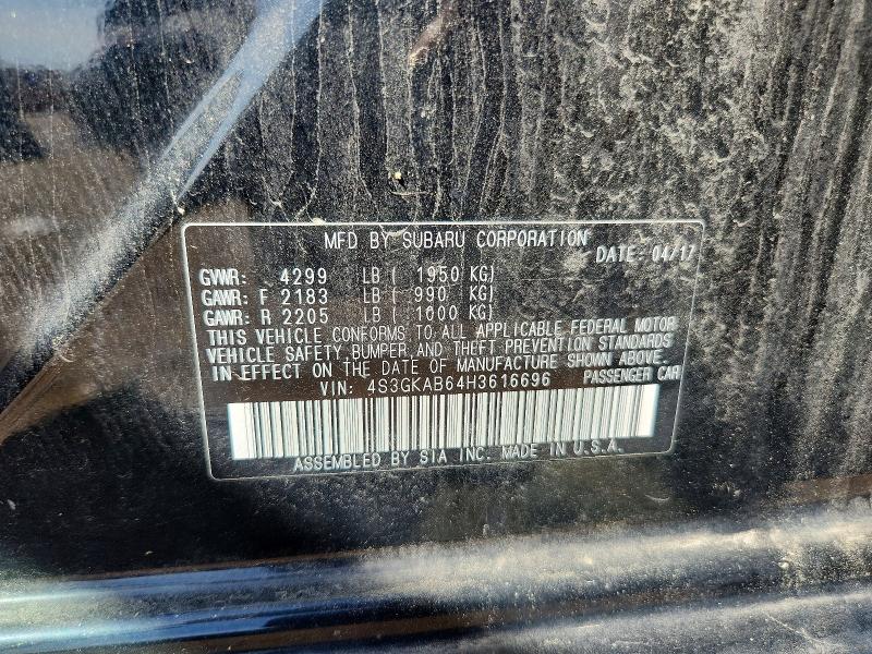 Продажа на аукционе авто 2017 Subaru Impreza, vin: 4S3GKAB64H3616696, номер лота: 55757906