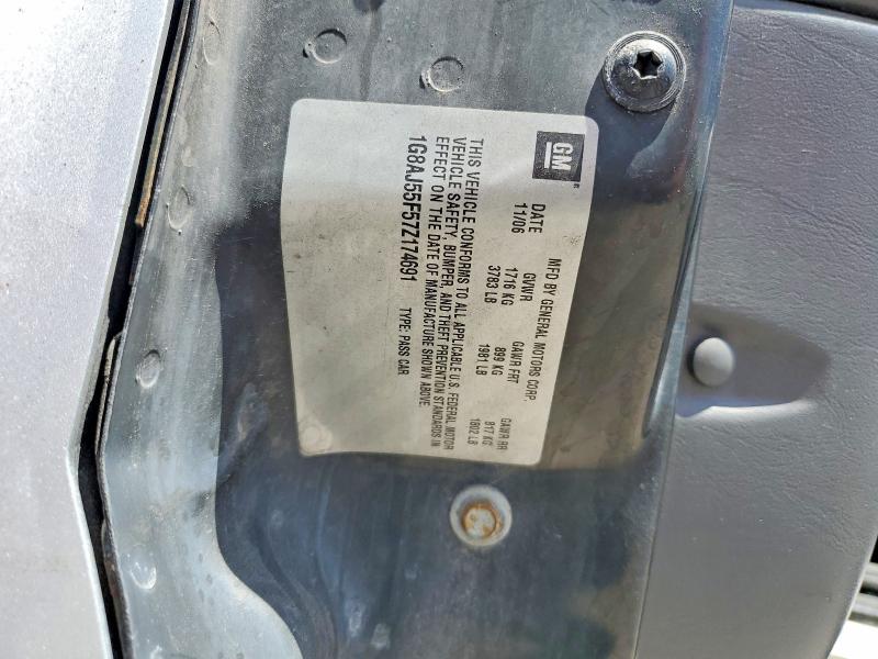 Aukcja sprzedaży 2007 Saturn Ion, vin: 1G8AJ55F57Z174691, numer aukcji: 57272926