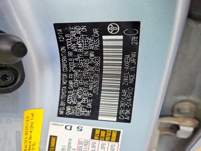 Aukcja sprzedaży 2015 Toyota Prius V, vin: JTDZN3EUXFJ018823, numer aukcji: 58588506