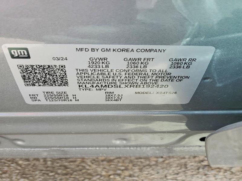 85982335 :رقم المزاد ، KL4AMDSLXRB192420 vin ، 2024 Buick Encore Gx مزاد بيع