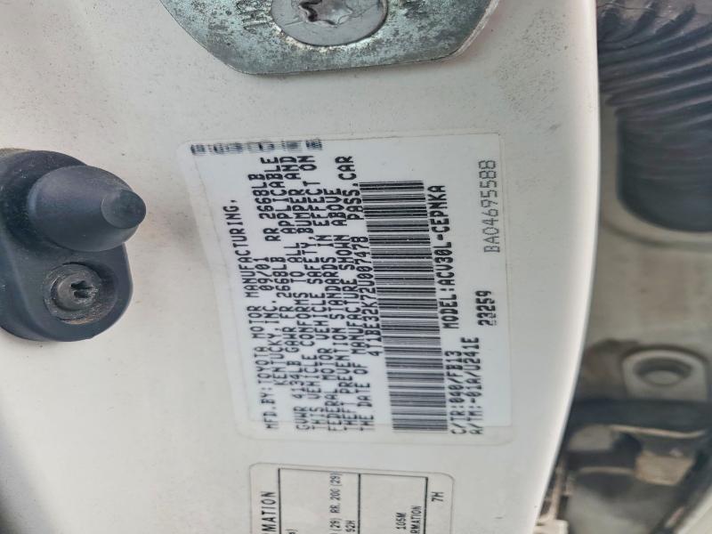 Продажа на аукционе авто 2002 Toyota Camry, vin: 4T1BE32K72U007478, номер лота: 56070656