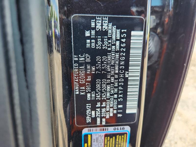 Продаж на аукціоні авто 2022 Kia Telluride, vin: 5XYP3DHC3NG226451, номер лоту: 54354806