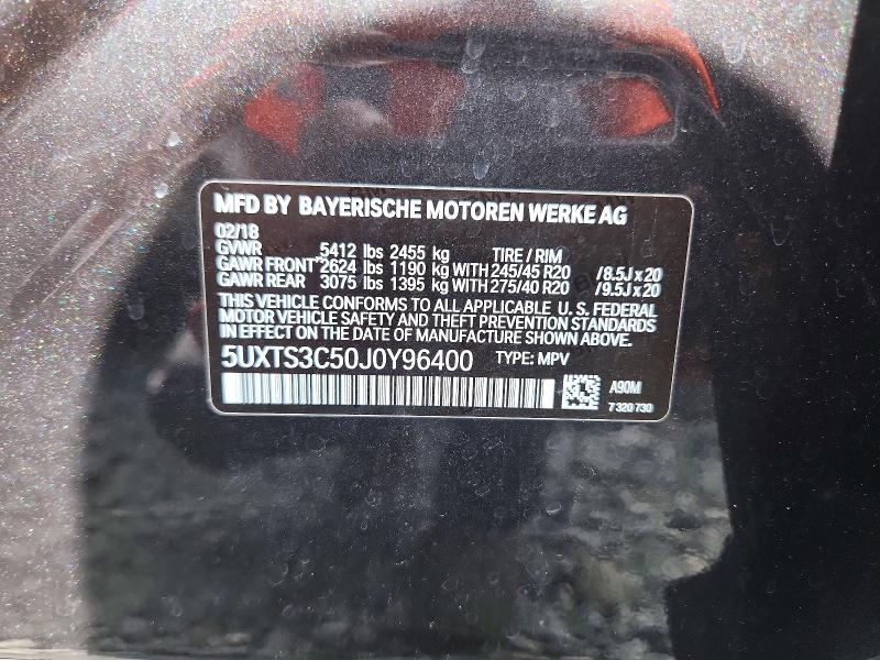 Продажа на аукционе авто 2018 Bmw X3, vin: 5UXTS3C50J0Y96400, номер лота: 58232436