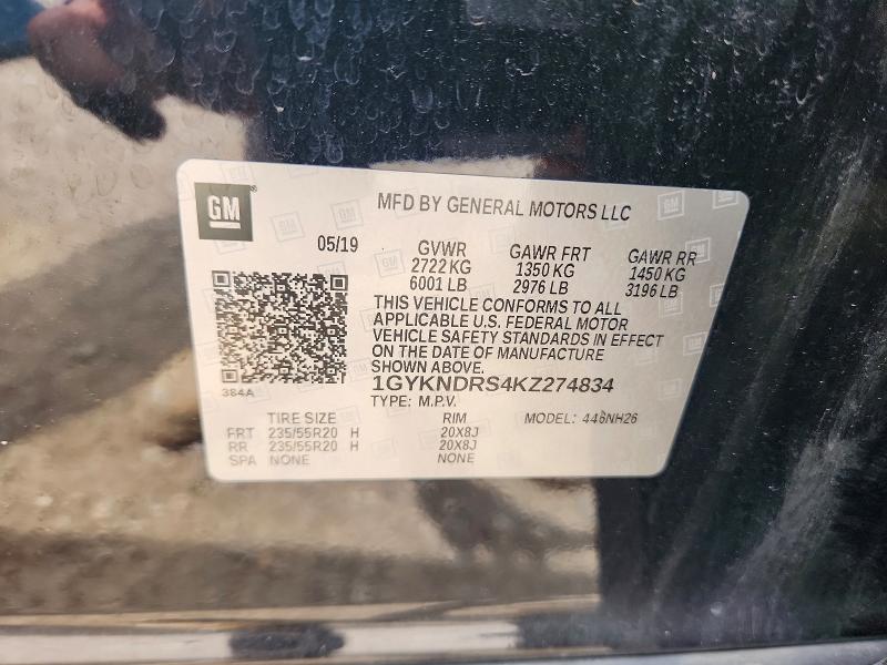 Aukcja sprzedaży 2019 Cadillac Xt5, vin: 1GYKNDRS4KZ274834, numer aukcji: 55165466