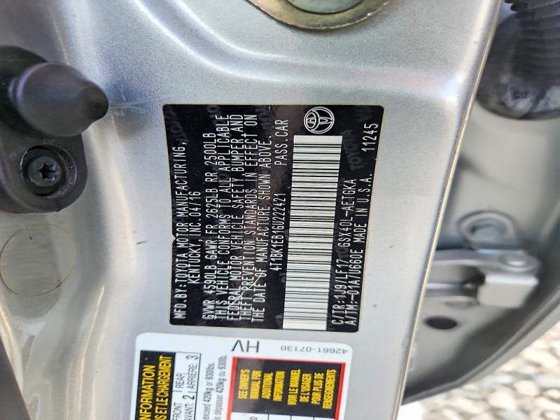 Продаж на аукціоні авто 2016 Toyota Avalon, vin: 4T1BK1EB1GU222421, номер лоту: 59055966