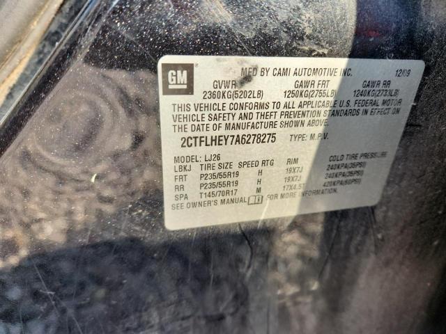 2010 Gmc Terrain მანქანა იყიდება აუქციონზე, vin: 2CTFLHEY7A6278275, აუქციონის ნომერი: 56085126