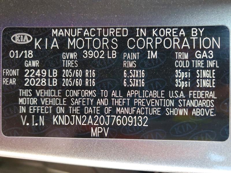 Aukcja sprzedaży 2018 Kia Soul, vin: KNDJN2A20J7609132, numer aukcji: 55363666
