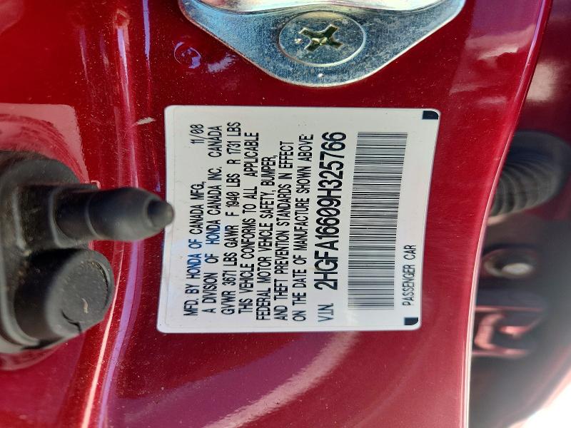 Продаж на аукціоні авто 2009 Honda Civic, vin: 2HGFA16609H325766, номер лоту: 55752716