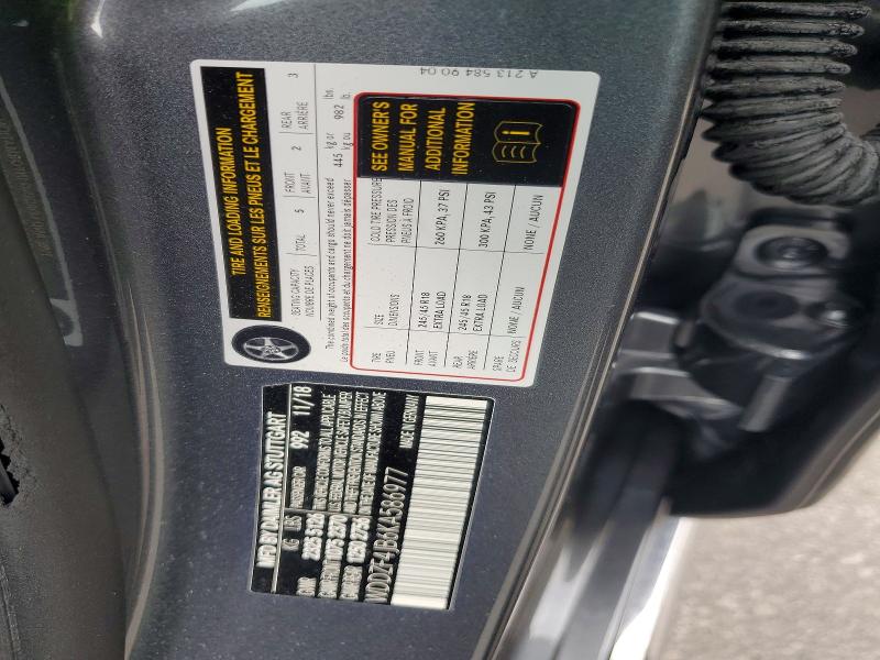 2019 Mercedes-benz E მანქანა იყიდება აუქციონზე, vin: WDDZF4JB6KA586977, აუქციონის ნომერი: 59155136