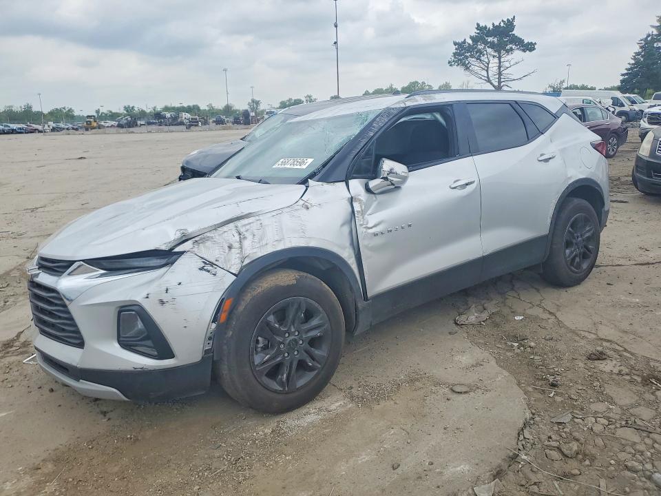 56878596 :رقم المزاد ، 3GNKBHR41MS550160 vin ، 2021 Chevrolet Blazer مزاد بيع
