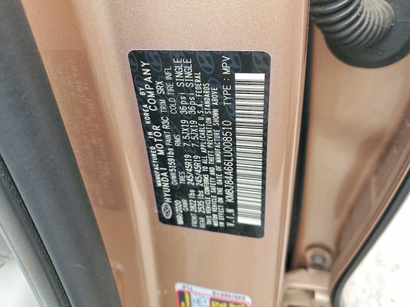 Продаж на аукціоні авто 2020 Hyundai Nexo, vin: KM8J84A66LU008510, номер лоту: 57938316