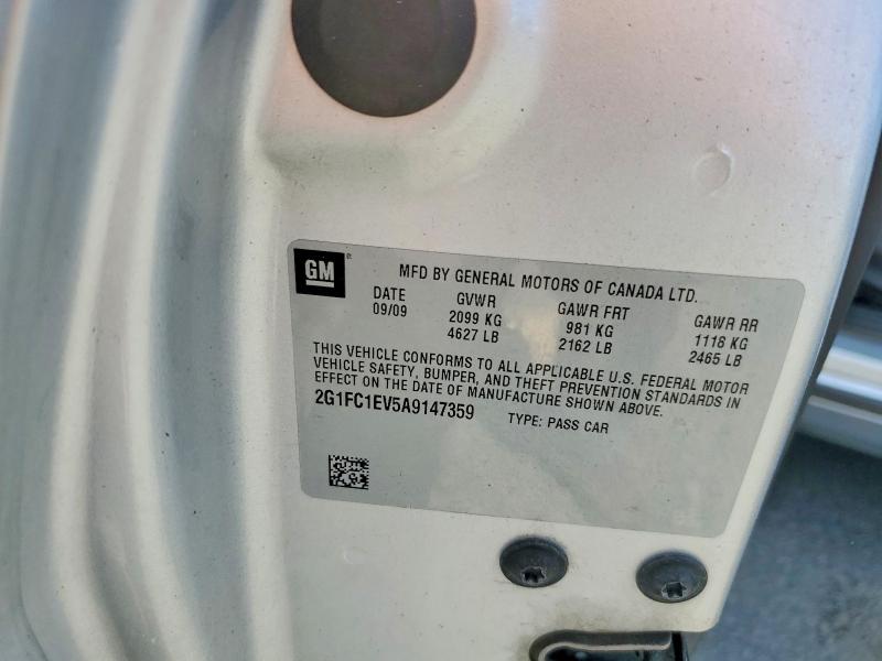 56171296 :رقم المزاد ، 2G1FC1EV5A9147359 vin ، 2010 Chevrolet Camaro مزاد بيع