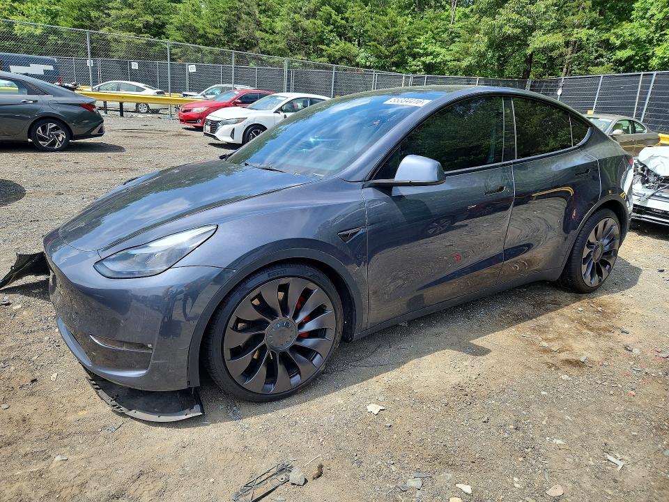 2022 Tesla Model Y მანქანა იყიდება აუქციონზე, vin: 7SAYGDEF6NF451884, აუქციონის ნომერი: 55334416