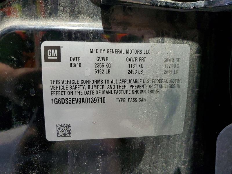 Aukcja sprzedaży 2010 Cadillac Cts, vin: 1G6DS5EV9A0139710, numer aukcji: 57123676