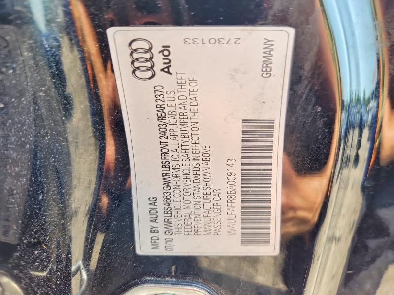 Aukcja sprzedaży 2011 Audi A5, vin: WAULFAFR8BA009143, numer aukcji: 58942276