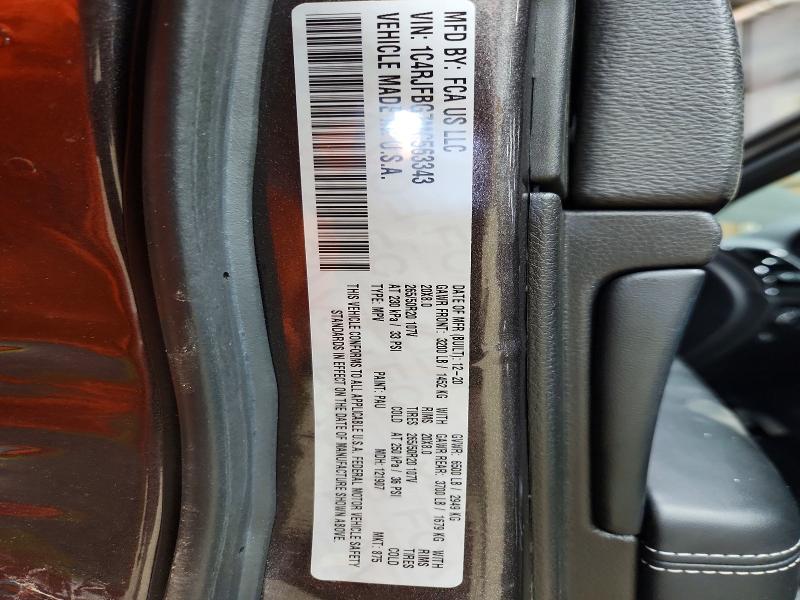 Aukcja sprzedaży 2021 Jeep Grand Cherokee, vin: 1C4RJFBG7MC563343, numer aukcji: 57935546