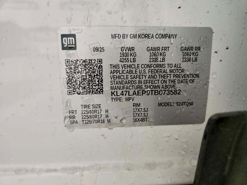 Aukcja sprzedaży 2026 Buick Envista, vin: KL47LAEP9TB073582, numer aukcji: 55656516