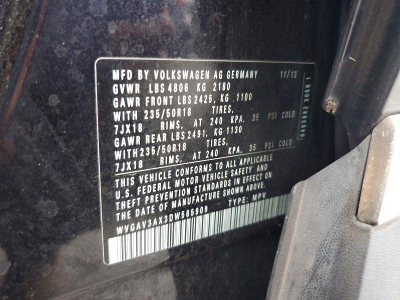 Продаж на аукціоні авто 2013 Volkswagen Tiguan, vin: WVGAV3AX3DW565909, номер лоту: 55778396