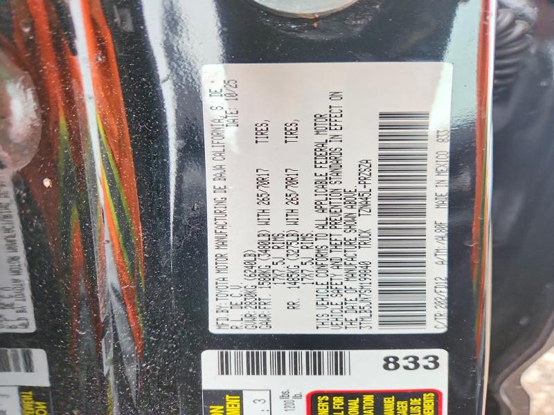 2025 Toyota Tacoma მანქანა იყიდება აუქციონზე, vin: 3TMLB5JN7SM199840, აუქციონის ნომერი: 58285816
