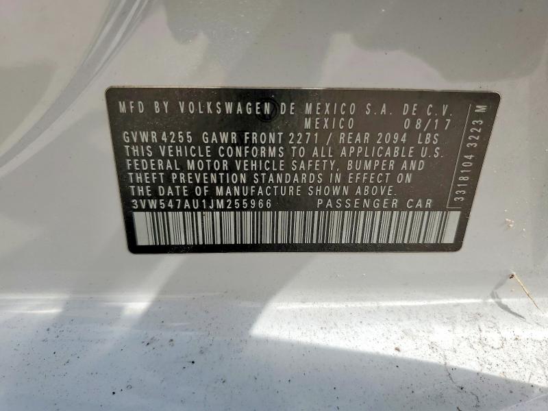 Продаж на аукціоні авто 2018 Volkswagen Gti, vin: 3VW547AU1JM255966, номер лоту: 58898206