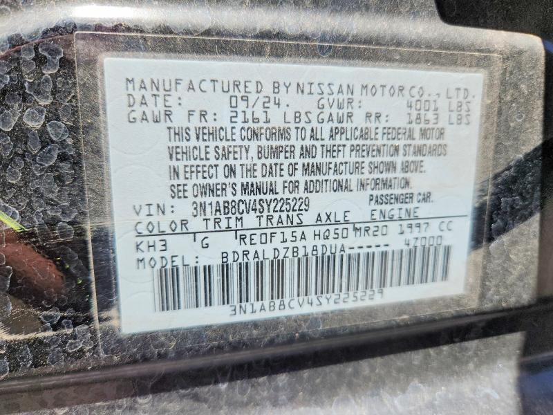Aukcja sprzedaży 2025 Nissan Sentra, vin: 3N1AB8CV4SY225229, numer aukcji: 57227466
