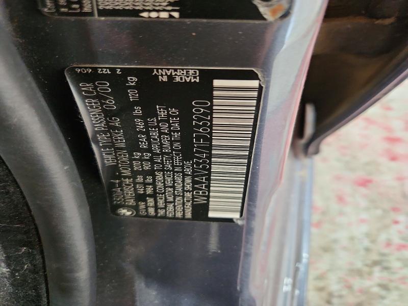 Продажа на аукционе авто 2001 Bmw 330, vin: WBAAV53471FJ63290, номер лота: 56803916