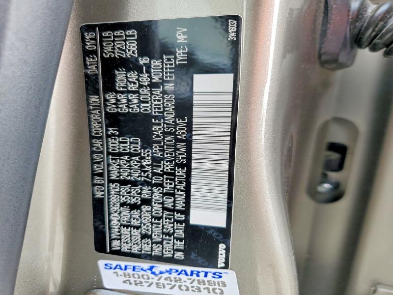 Продаж на аукціоні авто 2016 Volvo Xc60, vin: YV449MDK9G2891105, номер лоту: 57040576