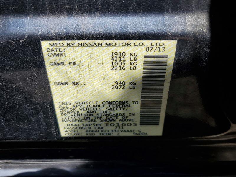 Aukcja sprzedaży 2014 Nissan Altima, vin: 1N4AL3AP5EC101605, numer aukcji: 55083366