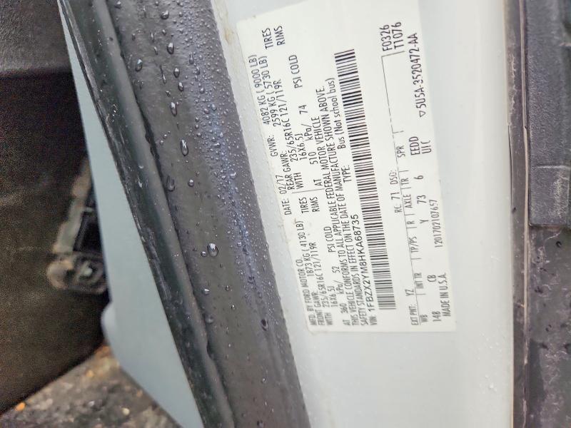 58581016 :رقم المزاد ، 1FBZX2YM8HKA68735 vin ، 2017 Ford Transit مزاد بيع