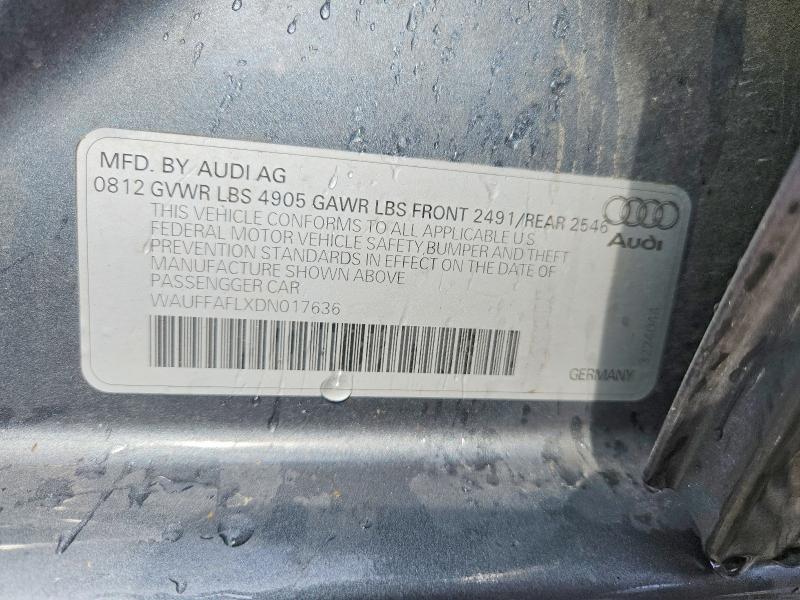 Продажа на аукционе авто 2013 Audi A4, vin: WAUFFAFLXDN017636, номер лота: 56935196