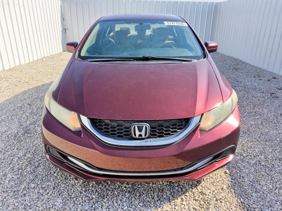 57974256 :رقم المزاد ، 19XFB2F50FE093539 vin ، 2015 Honda Civic مزاد بيع