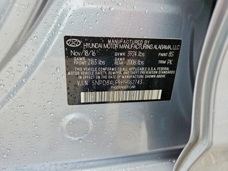 Продажа на аукционе авто 2017 Hyundai Elantra, vin: 5NPD84LF9HH162743, номер лота: 57042986