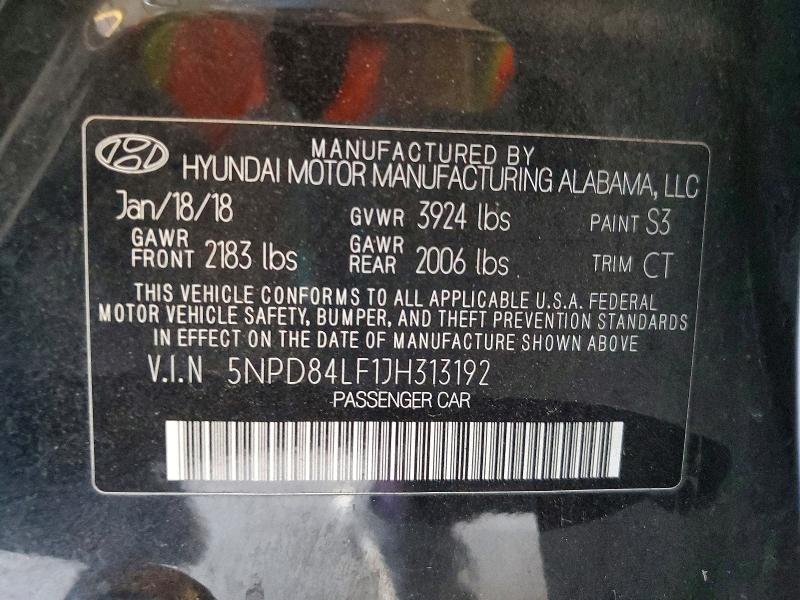 Aukcja sprzedaży 2018 Hyundai Elantra Value Editio, vin: 5NPD84LF1JH313192, numer aukcji: 57407266