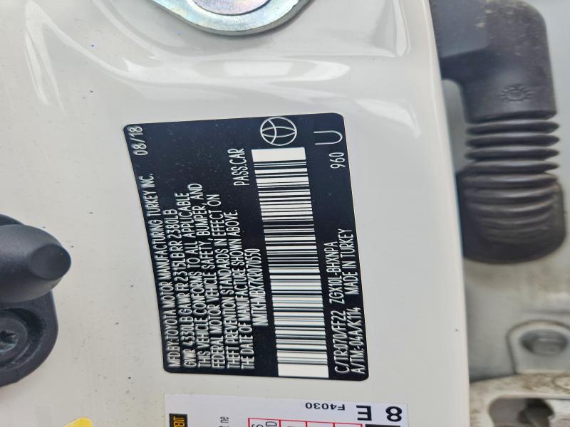 Aukcja sprzedaży 2019 Toyota C-hr, vin: NMTKHMBX7KR070550, numer aukcji: 55747636