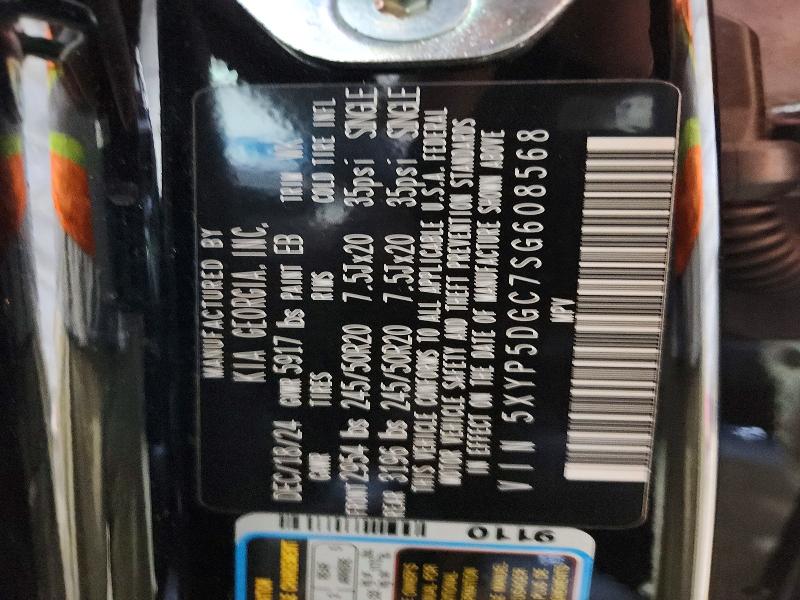 Aukcja sprzedaży 2025 Kia Telluride, vin: 5XYP5DGC7SG608568, numer aukcji: 54974376