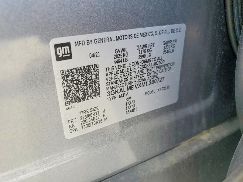 Продажа на аукционе авто 2021 Gmc Terrain, vin: 3GKALMEVXML380727, номер лота: 57262566