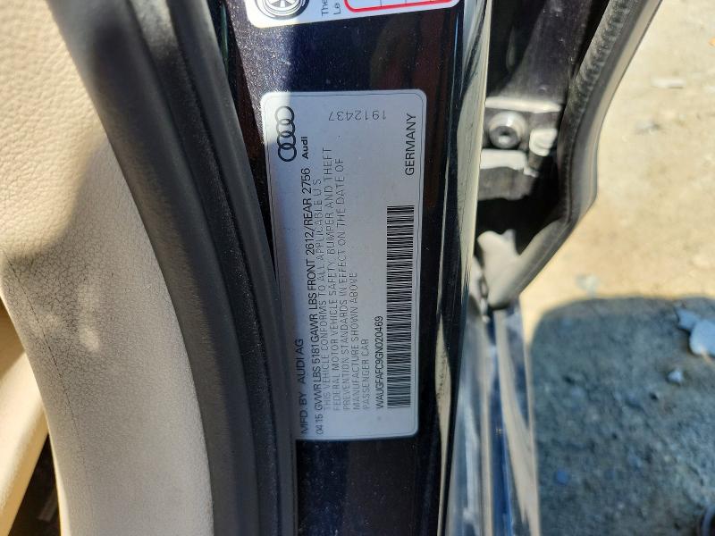 Aukcja sprzedaży 2016 Audi A6, vin: WAUGFAFC9GN020469, numer aukcji: 56762906
