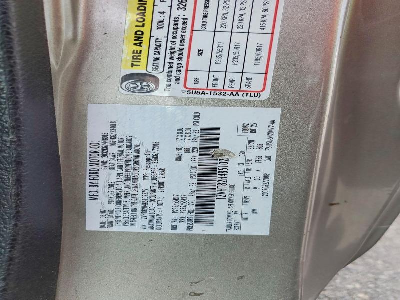 2008 Ford Mustang მანქანა იყიდება აუქციონზე, vin: 1ZVHT82H485102375, აუქციონის ნომერი: 57437826