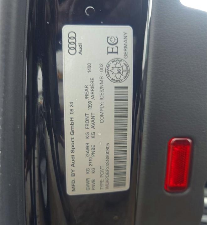 Продажа на аукционе авто 2025 Audi Rs7, vin: WUAPDBF24SN900805, номер лота: 56372056