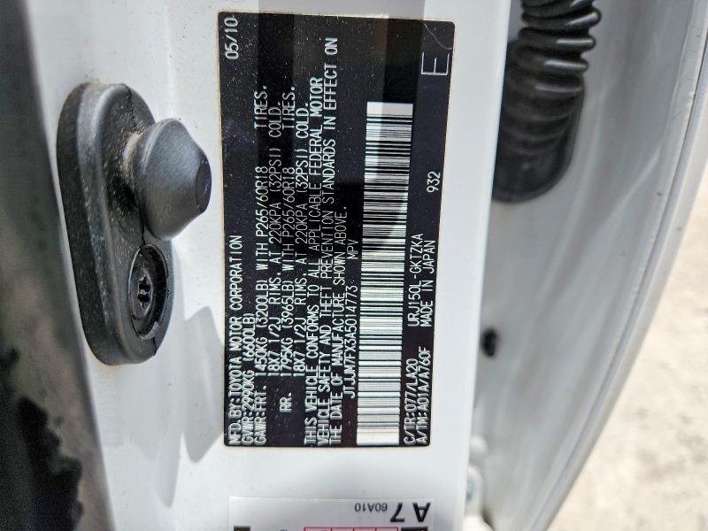 Aukcja sprzedaży 2010 Lexus Gx, vin: JTJJM7FX3A5014773, numer aukcji: 56254376
