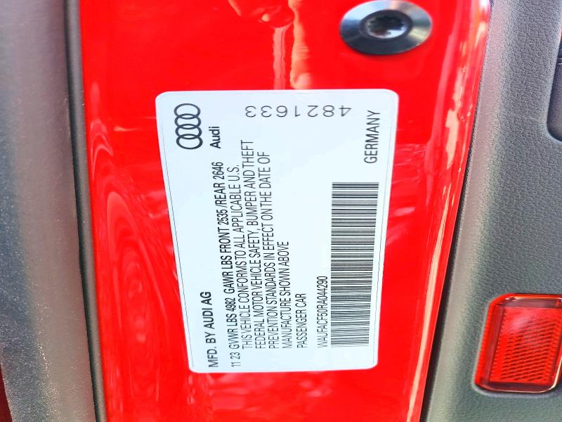 2024 Audi A5 მანქანა იყიდება აუქციონზე, vin: WAUFACF50RA044290, აუქციონის ნომერი: 58572726