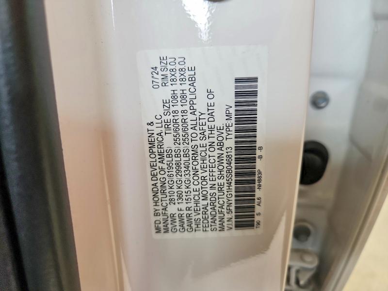 Продаж на аукціоні авто 2025 Honda Pilot, vin: 5FNYG1H45SB046813, номер лоту: 57179616