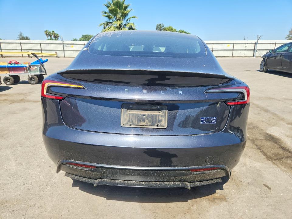 2024 Tesla Model 3 მანქანა იყიდება აუქციონზე, vin: 5YJ3E1ET5RF806969, აუქციონის ნომერი: 57549606