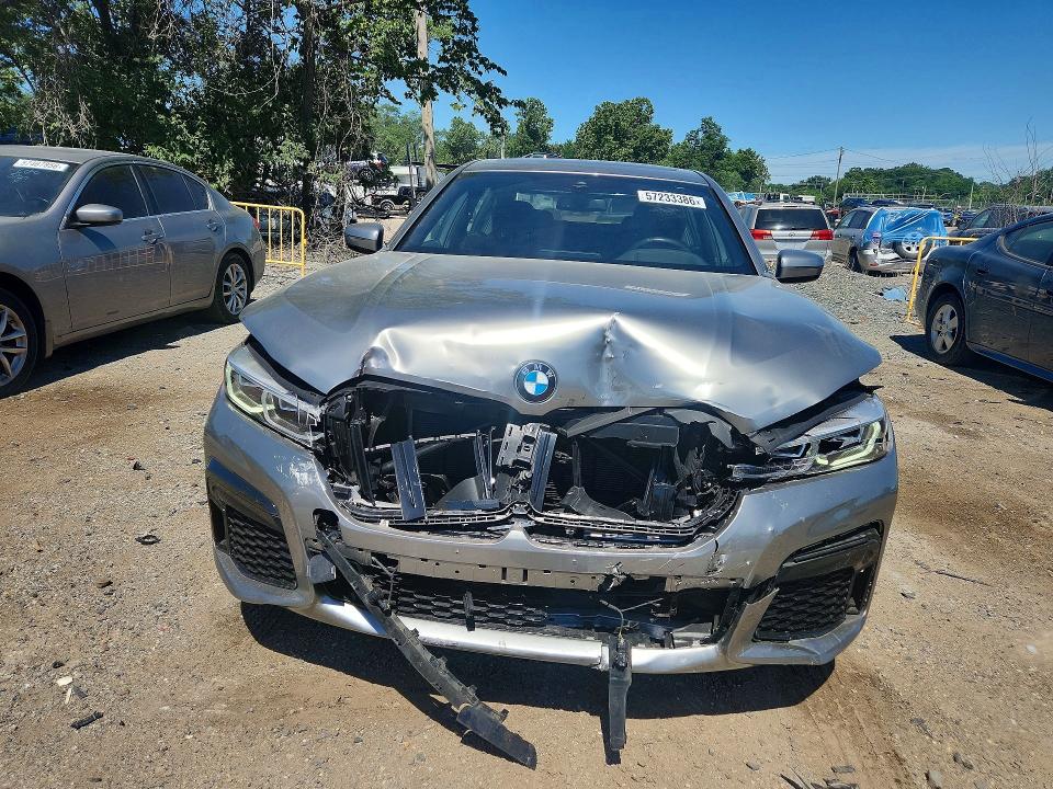 2021 Bmw 740 მანქანა იყიდება აუქციონზე, vin: WBA7T4C04MCE60839, აუქციონის ნომერი: 57233386