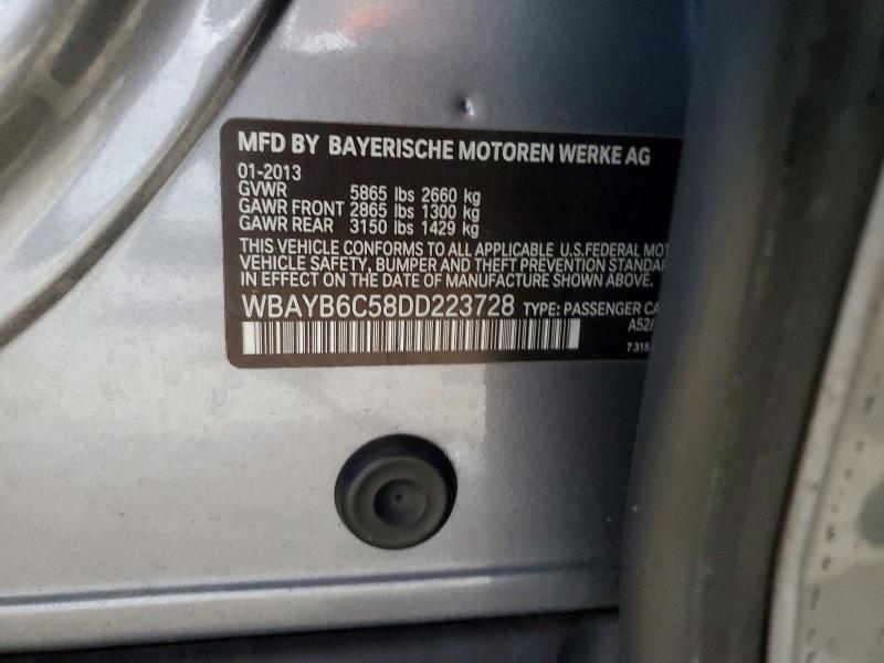 Aukcja sprzedaży 2013 Bmw 750, vin: WBAYB6C58DD223728, numer aukcji: 57190466
