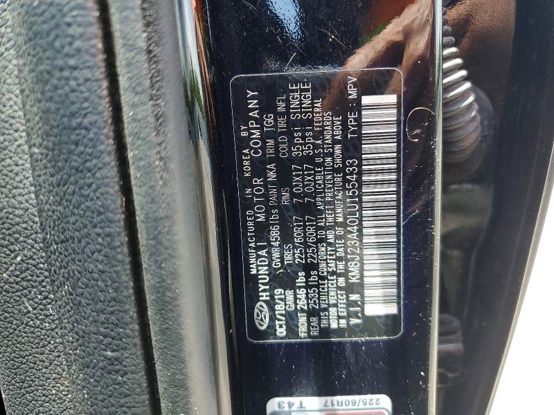 Продаж на аукціоні авто 2020 Hyundai Tucson, vin: KM8J23A40LU155433, номер лоту: 57660246