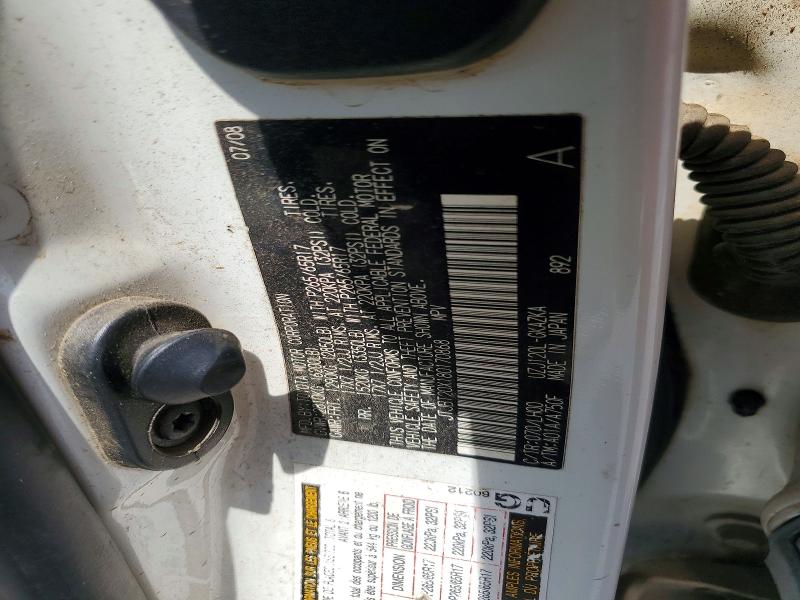 58345106 :رقم المزاد ، JTJBT20X180170868 vin ، 2008 Lexus Gx مزاد بيع