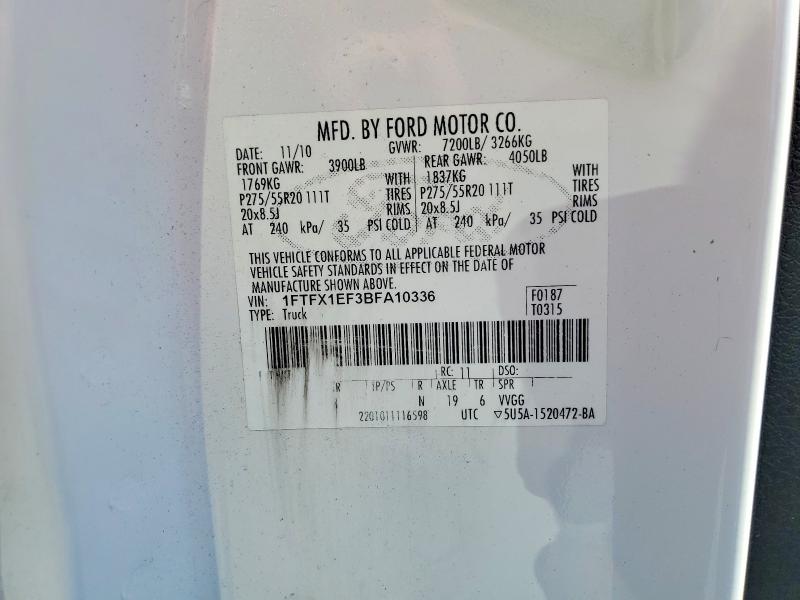 Продажа на аукционе авто 2011 Ford F150, vin: 1FTFX1EF3BFA10336, номер лота: 56444006