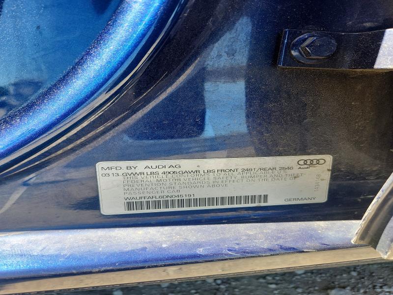 Aukcja sprzedaży 2013 Audi A4, vin: WAUFFAFL6DN045191, numer aukcji: 55697136
