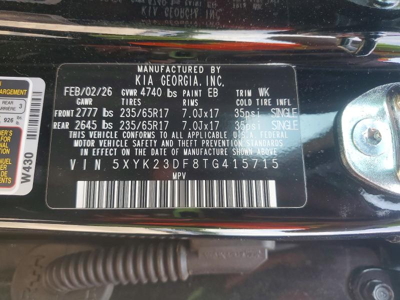 Продаж на аукціоні авто 2026 Kia Sportage, vin: 5XYK23DF8TG415715, номер лоту: 56759836